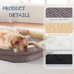 DEBANG HOME plush Sherpa cover adds warmth and cozy cushioning.
