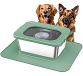 Decflow 10L stainless steel dog water bowl with large capacity for long-lasting hydration.