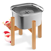 Decflow 3L elevated dog water bowl stand supports all-day hydration for multiple pets.
