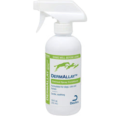 Dechra DermAllay oatmeal spray bottle provides gentle conditioning for itchy, dry skin in cats and dogs.