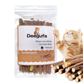 Deegufa silvervine sticks pack — natural cat chew set for interactive play.