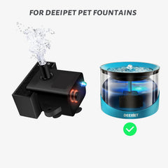 DEEIPET replacement pump with USB cord enables flexible, easy setup.