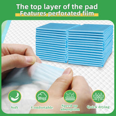 Deep Dear six layer absorbent core close up shows high liquid uptake.
