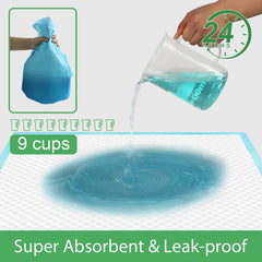 Deep Dear leak-proof back layer protects floors from spills and accidents.