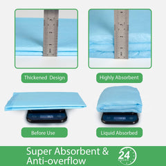 Deep Dear surface quick-dry top layer speeds liquid for mess-free use.