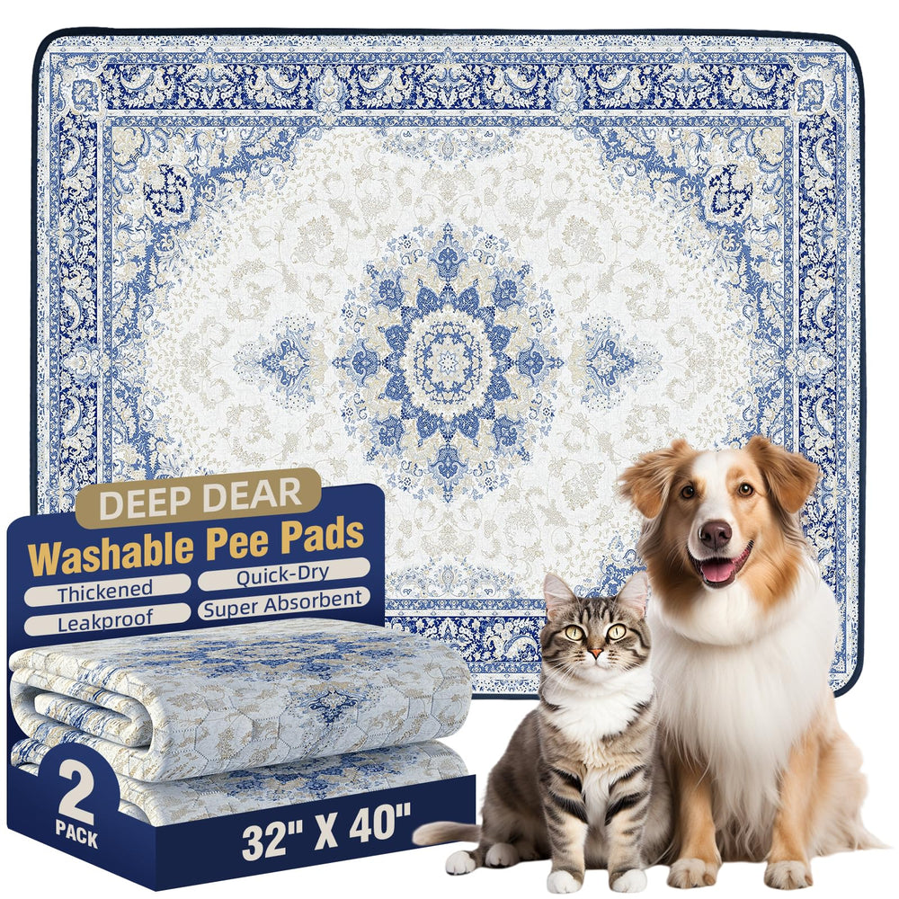 Deep Dear washable pee pad with edges-locking-design helps prevent side leaks during training.