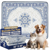 Deep Dear washable pee pad with edges-locking-design helps prevent side leaks during training.