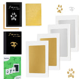 DeerZone inkless paw print kit cover shows a mess-free setup for happy pets.