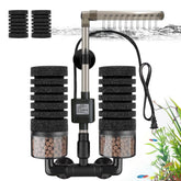 DEGGOX aquarium sponge filter with venturi rain mode delivers gentle flow for fry and shrimp
