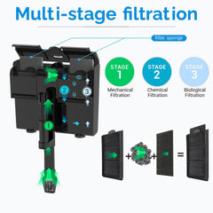 Deggox surface skimmer in action captures surface oils for cleaner water.