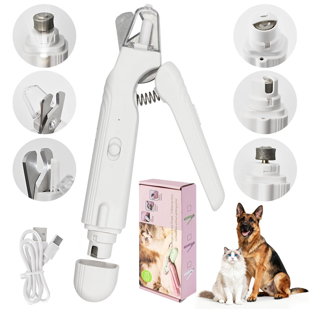 Deisunpet 2-in-1 nail clipper with LED light aids precise trimming.