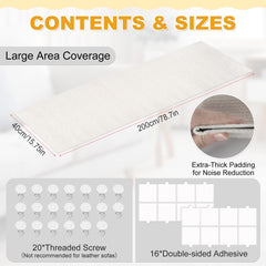 Deisunpet adhesive attachment secures mat to sofa surface for stable scratching.