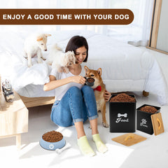 Dekosilave small dog treat container ideal for compact spaces.