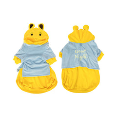 DELIFUR dog Halloween bear costume back view showing full cozy fit