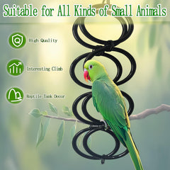 Delllala corn-snake-enrichment-chains in cage illustrate versatile climbing options