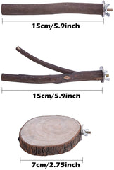 Deloky bird perch hanging multi-branch cage offers exploration and enrichment for small birds.