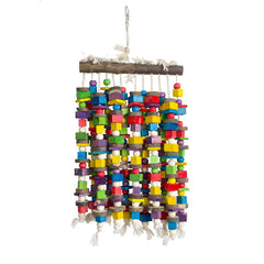 Deloky wooden beads rainbow-dyed edges highlight tactile chewing and sensory exploration.