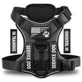 Arnés Demigreat para perro de servicio con reflectante para paseos nocturnos seguros.