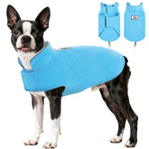 Capa reversible DentRun anti-viento mantiene al perro caliente durante paseos