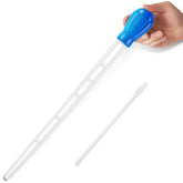 Depeew turkey baster extended-reach demonstrates deep-tank cleaning capability