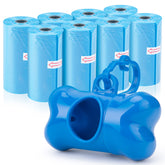 Depets poop bags with dispenser in blue offer mess-free walks.