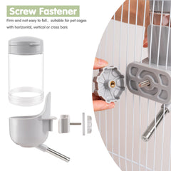 Depets screw-fastener keeps the bottle firmly attached to cages.