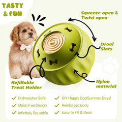 DEPURE Interactive Rolling Ball Dog Toy: promotes chase instincts indoors and outdoors for active play.