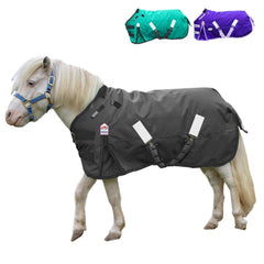 Derby Originals Nordic-Tough 1200D blanket front view highlights rugged waterproof shell for winter turnout.