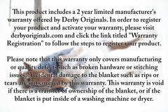 Derby Originals Nordic-Tough 1200D blanket reflective trim improves visibility in low light.