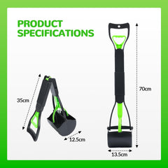DESHIMAO Pooper Scooper with durable springs for reliable scooping
