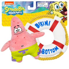 design LAB Spongebob Patrick starfish plush for playful fetch sessions.