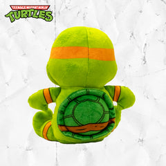 design LAB TMNT Raphael plush dog toy with squeaker for rugged play
