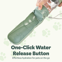 Desired Tools lightweight travel bottle for easy hiking with pets.
