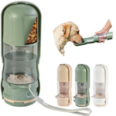 Desired Tools portable pet dispenser bottle green for on-the-go hydration for pets.