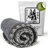 Devil Dog Microfiber premium drying towel, small 16x24, absorbs quickly for bath-time dog drying