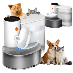 DEYOT smart water fountain front view for cats and small dogs promotes easy access to fresh water