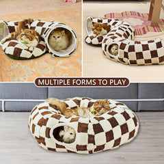 DFENGDF cat tunnel bed can form circle, S for versatile lounging