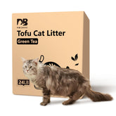 DI BI GRAMAS cat litter 24lb pack shown, dust-free design for cleaner air.