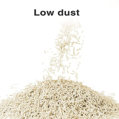 DI BI GRAMAS tofu cat litter dual-pack in open bag shows convenient disposal