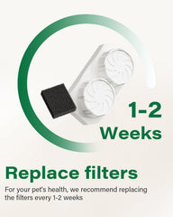 DIANU pre-filter sponge close-up captures hair and debris for cleaner fountain water