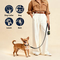 Didog Classic Poop Bag Slot open demonstrates smooth pull-through for quick bag access