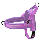 Didog soft flannel padded dog vest harness chest area with no-pull design for training