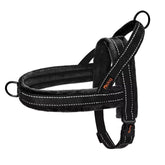 Didog soft flannel padded harness front view with quick-fit buckle for easy on/off