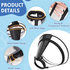 Didopet XL-Long removable shield inside view enabling eating and drinking