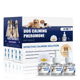 Die-matic dog calming diffuser setup showing the 4-in-1 kit for a calmer home