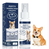 Die-matic potty-spray bottle ready for indoor training.