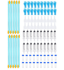 DIELLY AI dog breeding kit contents laid out for easy prep and sterile handling.