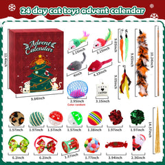 Digchti cat advent calendar catnip plush santa boosts scent-driven play and cuddle appeal