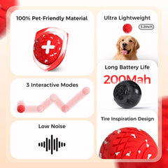 Diman dog ball rolling mode delivers smooth, bounce-friendly play.