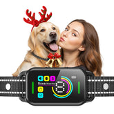 Dinjoo bark collar with AI detection for quick bark analysis during walks.